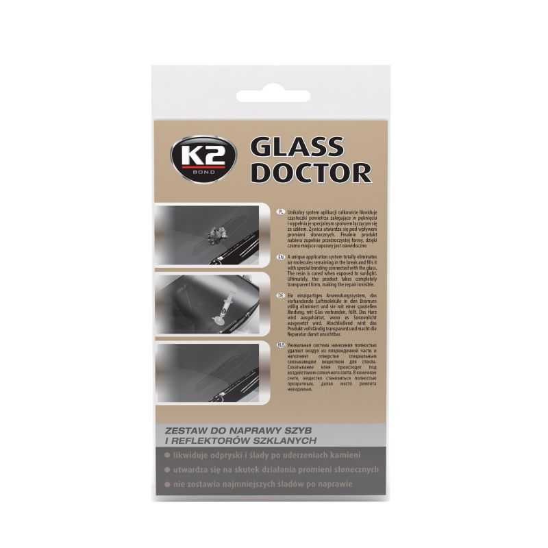 K2 GLASS DOCTOR zestaw do naprawy szyb reflektorów