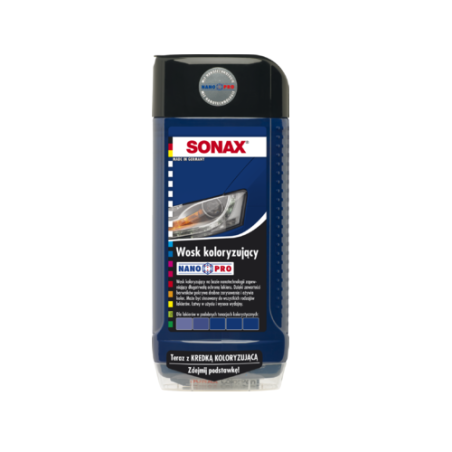 Sonax nano pro wosk koloryzujący niebieski 500ml