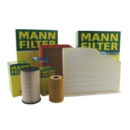 Zestaw 4 filtrów mann Skoda SUPerb II 2 1.9 2.0 tdi