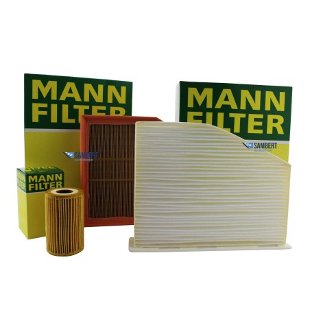 Zestaw 3 filtrów mann Seat Leon II 2 1p1 1.9 2.0 tdi