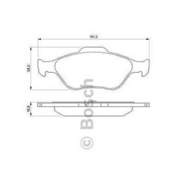 Klocki hamulcowe przód Bosch Mazda 2 i dy