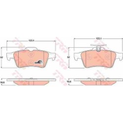 Klocki hamulcowe tył TRW CITROEN C5 III 3