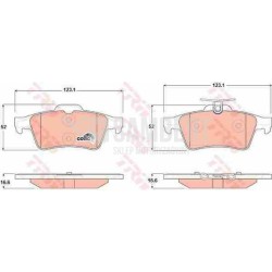 Klocki hamulcowe tył TRW VOLVO V50