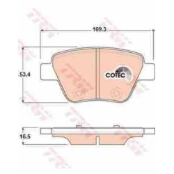 Klocki hamulcowe tył TRW AUDI A3 II 2 8P1 8PA 272 mm