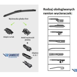 Wycieraczki przód Valeo first SKODA SUPERB III 3 OD 2015