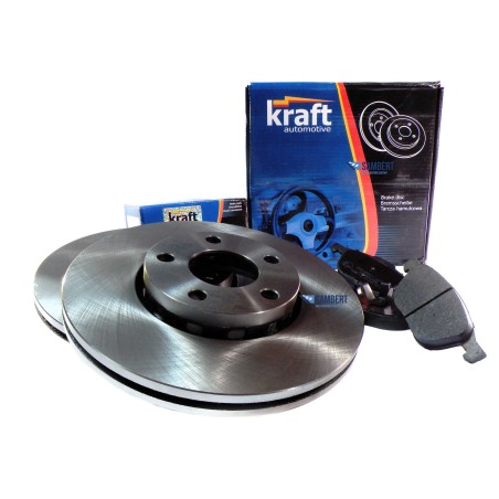 Klocki + tarcze przód kraft AUDI A3 I 1 8L1 256 mm