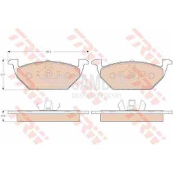 Klocki + tarcze przód TRW SEAT IBIZA III 3 6L1 256 mm