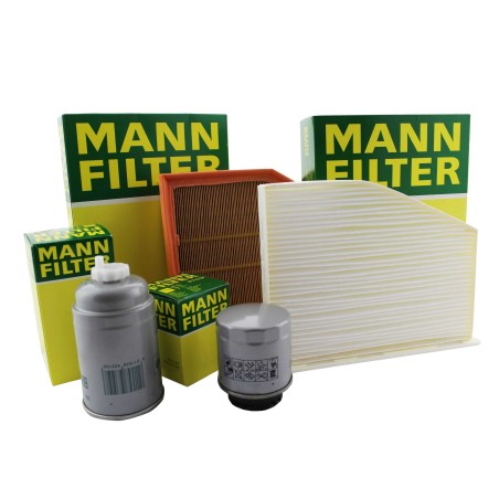 Zestaw 4 filtrów mann SKODA OCTAVIA 2 II 1.2 1.4 TSI