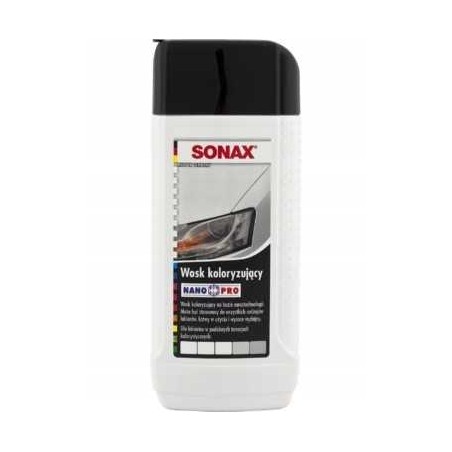Sonax nano pro wosk koloryzujący biały 250 ml