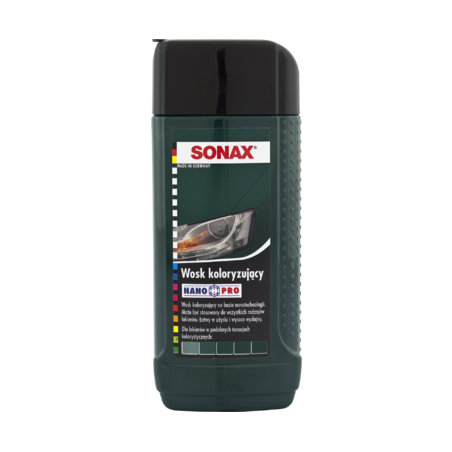 Sonax nano pro wosk koloryzujący zielony 250ml