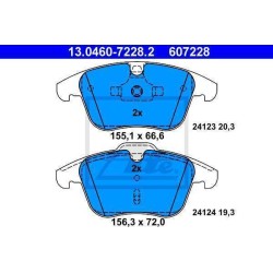 Klocki hamulcowe przód ATE FORD MONDEO 4 IV MK4