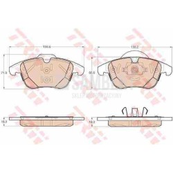 Klocki hamulcowe przód TRW FORD MONDEO 4 IV MK4