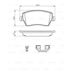 Klocki hamulcowe przód Bosch NISSAN NOTE I 1 E11