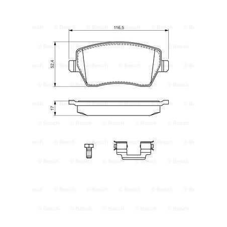 Klocki hamulcowe przód Bosch NISSAN NOTE I 1 E11