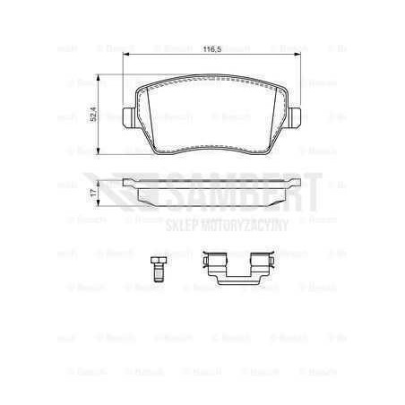 Klocki hamulcowe przód Bosch RENAULT MEGANE 4 IV