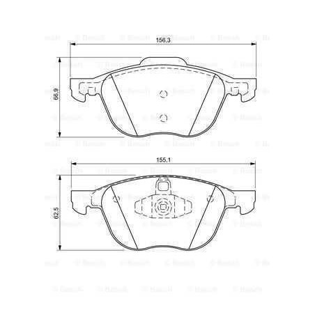 Klocki hamulcowe przód Bosch FORD C-MAX II 2