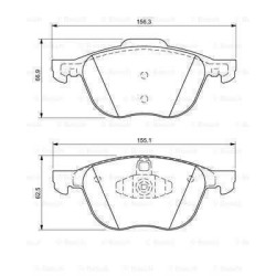 Klocki hamulcowe przód Bosch FORD FOCUS C-MAX