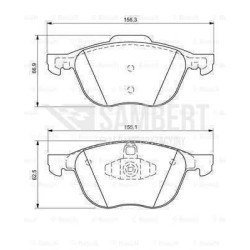 Klocki hamulcowe przód Bosch FORD FOCUS II 2 MK2