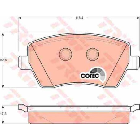 Klocki hamulcowe przód TRW NISSAN NOTE I 1 E11