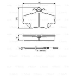 Klocki hamulcowe przód bosch DACIA LOGAN 1 I