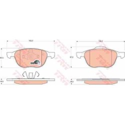 Klocki hamulcowe przód TRW VOLVO S40 II 2 300 mm