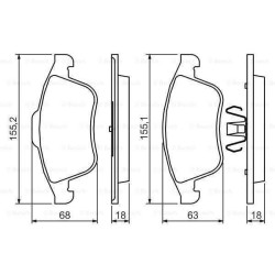 Klocki hamulcowe przód Bosch RENAULT LAGUNA III 3