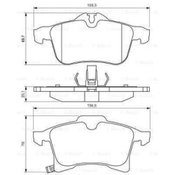 Klocki + tarcze przód Bosch OPEL ASTRA H 3 III 5 śrub