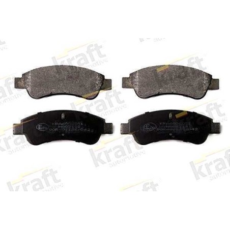 Klocki hamulcowe przód kraft PEUGEOT 207 266 mm