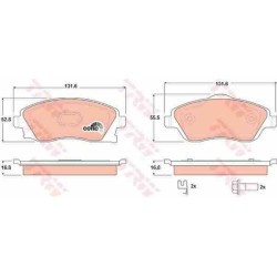Klocki hamulcowe przód TRW OPEL CORSA C