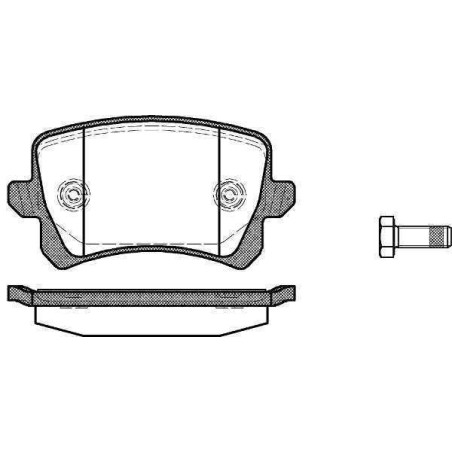 Klocki hamulcowe tył KRAFT VW PASSAT B6