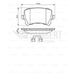 Klocki hamulcowe tył bosch VW PASSAT B6