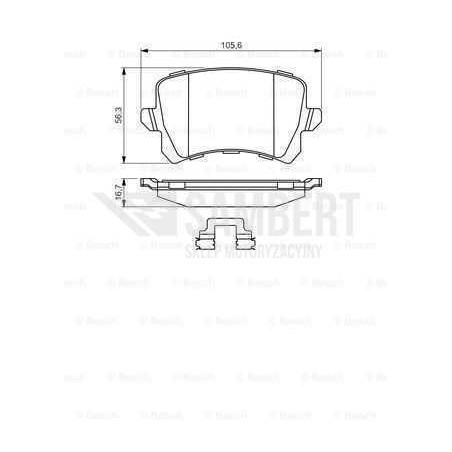 Klocki hamulcowe tył bosch VW PASSAT B6