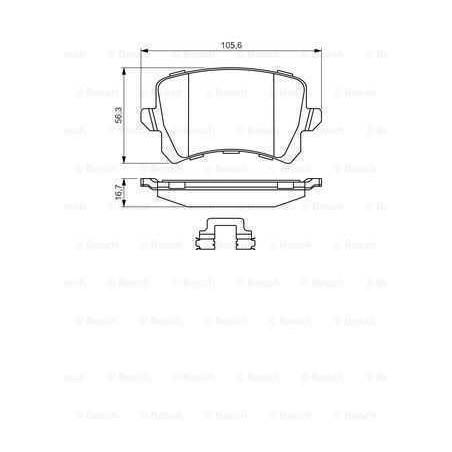 Klocki hamulcowe tył bosch VW PASSAT B7