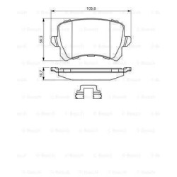 Klocki hamulcowe tył bosch VW SHARAN 2 II 7N