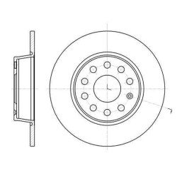 Klocki + tarcze tył kraft AUDI A3 II 2 8P1 8PA 272 mm