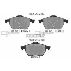 Klocki hamulcowe przód textar VW PASSAT B5 288 312 mm