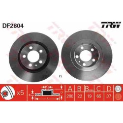 Klocki + tarcze przód TRW VW BORA 280 mm