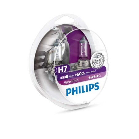 żarówka PHILIPS H7 55W 12V VisionPlus +60% 2szt