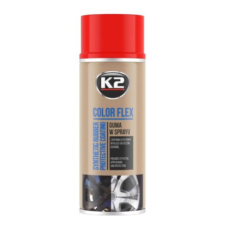 K2 color flex guma w sprayu CZERWONY 400 ml