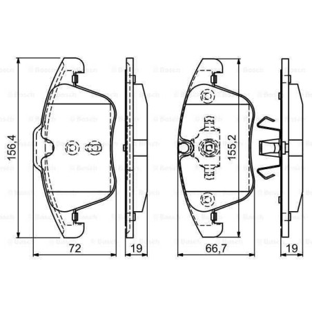 Klocki + tarcze hamulcowe przód Bosch FORD S-MAX 1 I