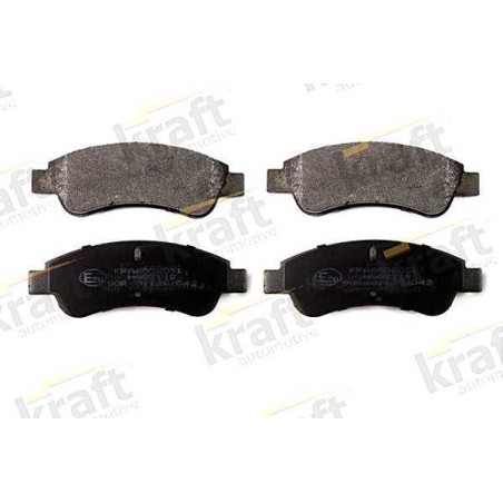 Klocki + tarcze hamulcowe przód kraft CITROEN C4 I 1 266 mm