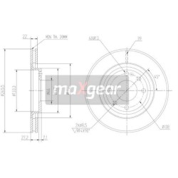 Klocki + tarcze hamulcowe przód maxgear PEUGEOT 2008 266 mm