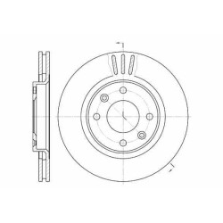 Klocki + tarcze hamulcowe przód remsa CITROEN C4 I 1 266 mm