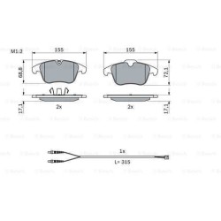 Klocki hamulcowe przód Bosch CITROEN C5 III 3