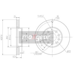 Klocki + tarcze przód maxgear AUDI A3 II 2 8P1 8PA 288 mm