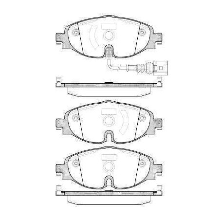 Klocki hamulcowe przód kraft VW TOURAN II 2 5T1