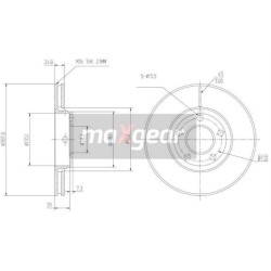 Klocki + tarcze przód maxgear AUDI A4 B6 288 mm