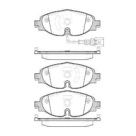 Klocki + tarcze przód kraft AUDI A3 III 3 8V1 8VA 312 mm