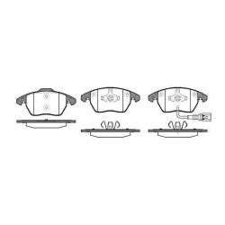 Klocki + tarcze przód remsa VW TOURAN I 1 1T1 1T2 312 mm