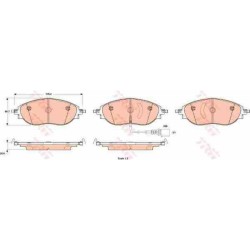 Klocki hamulcowe przód TRW VW PASSAT CC 340 mm